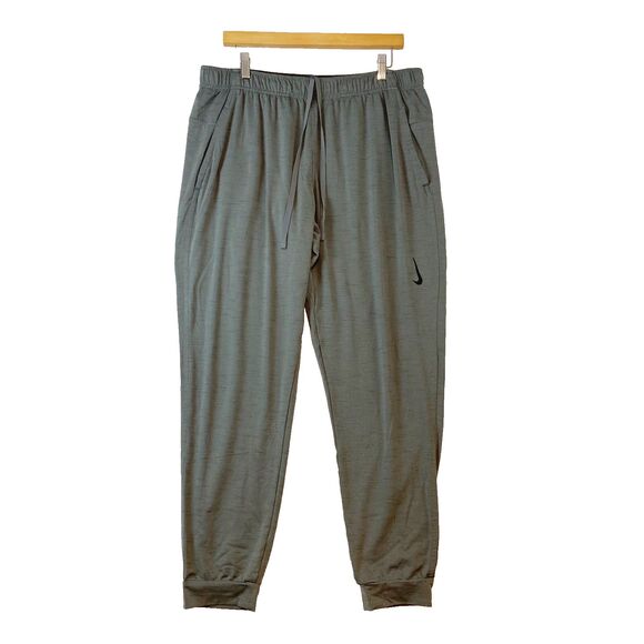Nike Yoga DRI-FIT Men's Joggers Size XL Gray Sweatpants Drawstring Gorpcore - Picture 1 of 8